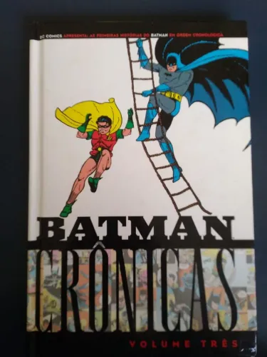 HQ BATMAN CRÔNICAS VOLUME 3 DC COMICS PANINI CAPA DURA QUADRIN PARTICULAR RARIDADE PLÁSTIC