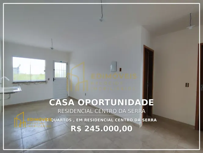 Oportunidade única no Residencial Centro da Serra: Casa com 2 quartos e área de serviço!