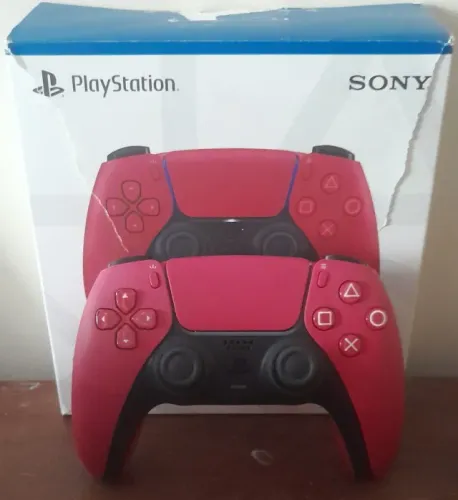 Controle Playstation 5 Dualsense Cosmic Red Original Seminovo