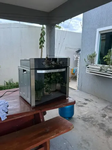 Forno de Embutir Electrolux OG8MX Preto 220V a Gás - Usado em Bom Estado