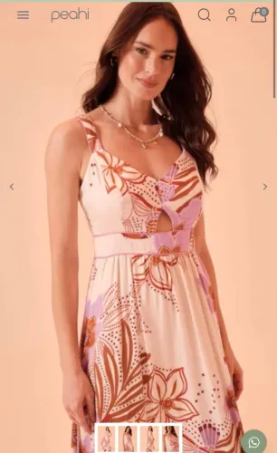 Vestido feminino algodão com alta qualidade e novo, tamanho P