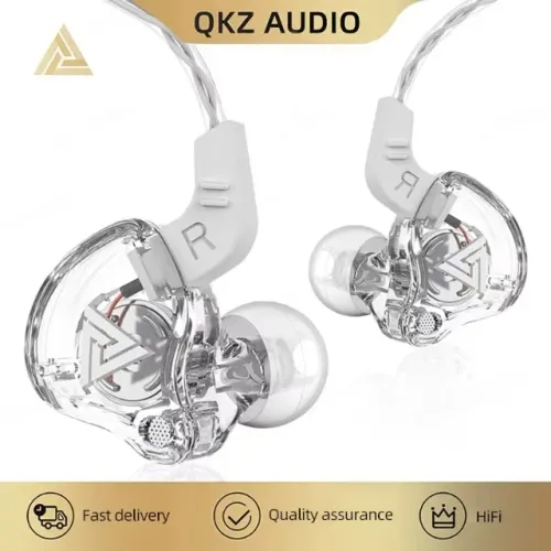 Fone de Ouvido QKZ AK6 Original com Microfone Som Hi-Fi P2
