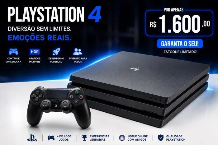 PS4 PRO + CONTROLE +1 JOGO | ÓTIMO ESTADO