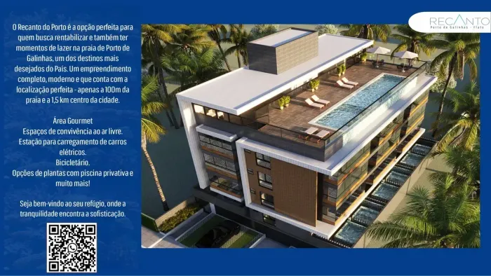 PORTO DE GALINHAS - FLAT 31 m² COM LAZER COMPLETO