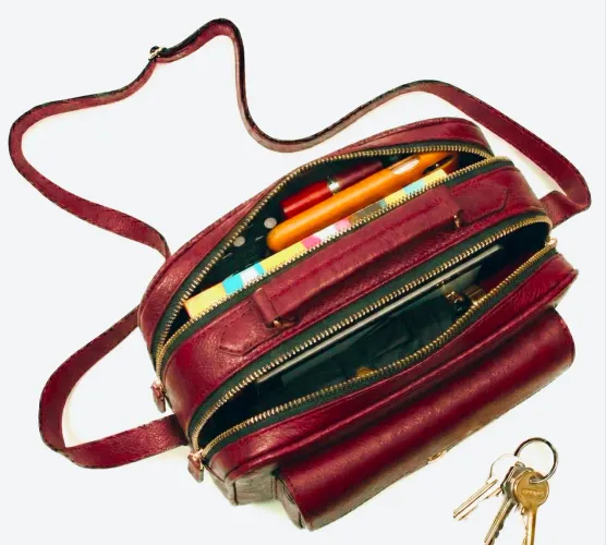 Bolsa Ado Atelier couro legítimo