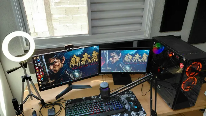 PC GAMER COMPLETO COM 2 MONITORES( 24 e 21 polegadas) PRONTO PARA USAR.