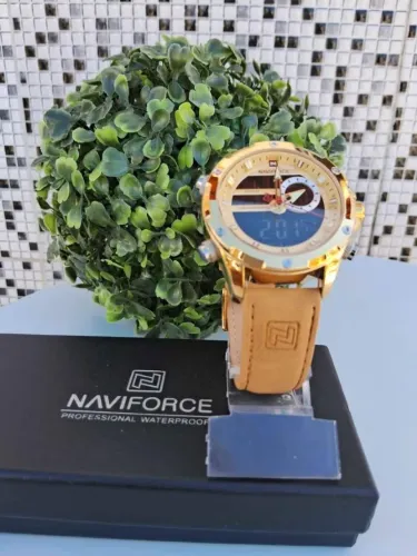 Relogio Naviforce Original Dourado