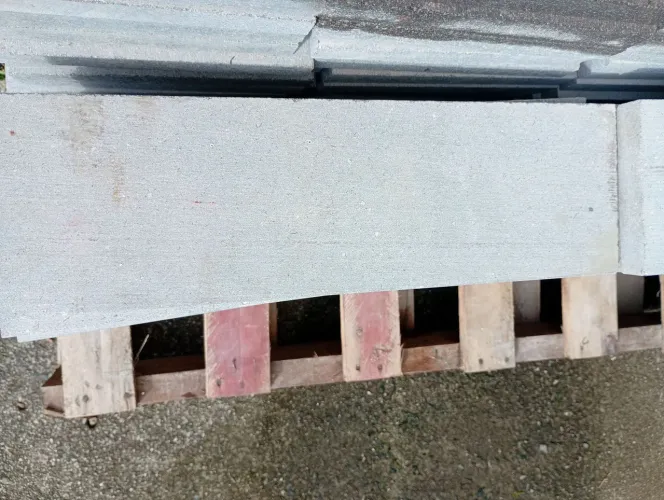 Piso Basalto Levigado Cinza  38m2 -novo medida 40x12 Cm espessura 2cm 