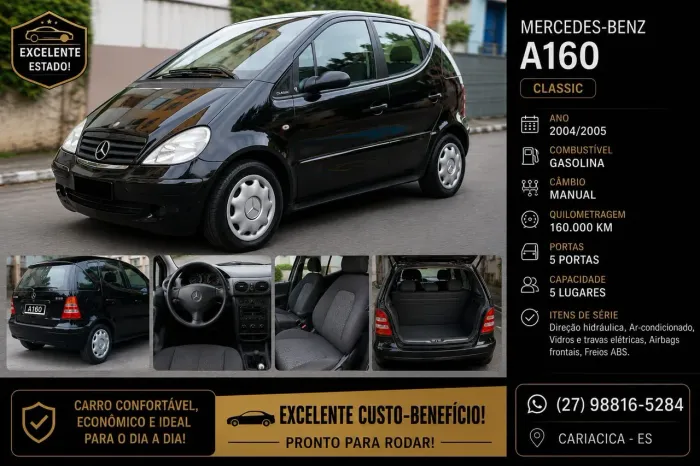 Mercedes-Benz Classe A 160 Classic/ Spirit Mec. 2005