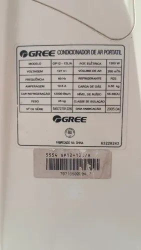 Ar condicionado portátil gree 2005