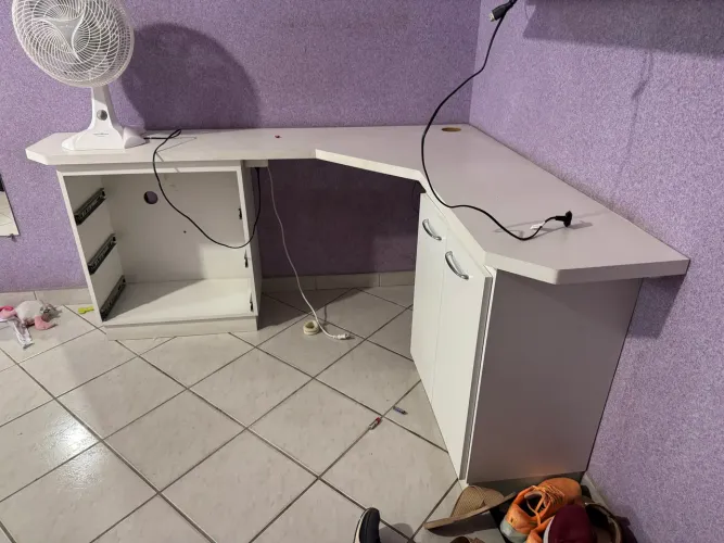 Mesa em L de canto - MDF
