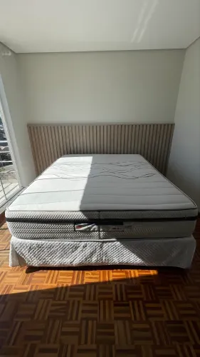 CAMA QUEEN SIZE COM BOX CURITIBA - LIBERTY ORTOBOM - NÃO FAZEMOS ENTREGA