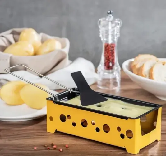 O Conjunto Jogo Raclette Savoyarde para Queijos (parecido com Fondue)