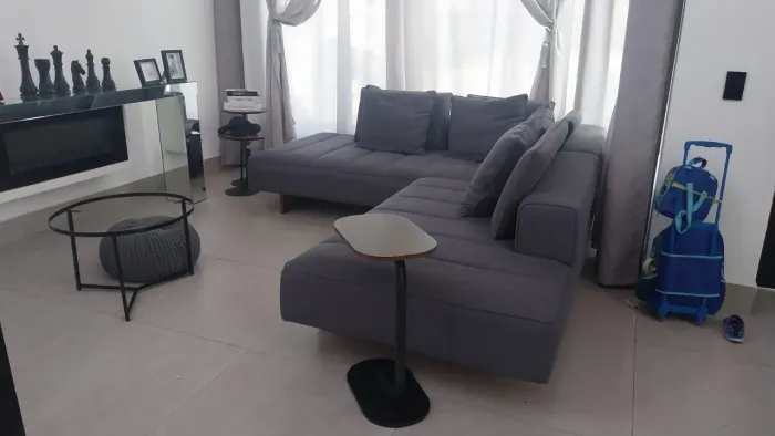 Sofá modulado linving maravilhoso linho Breton 