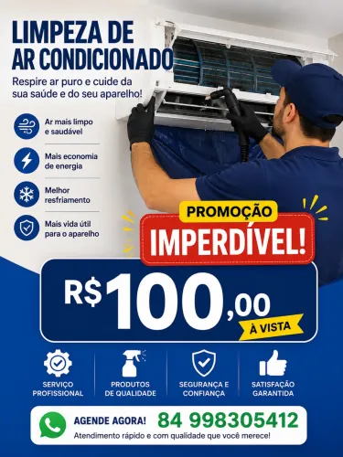 LIMPEZA DE AR-CONDICIONADO 