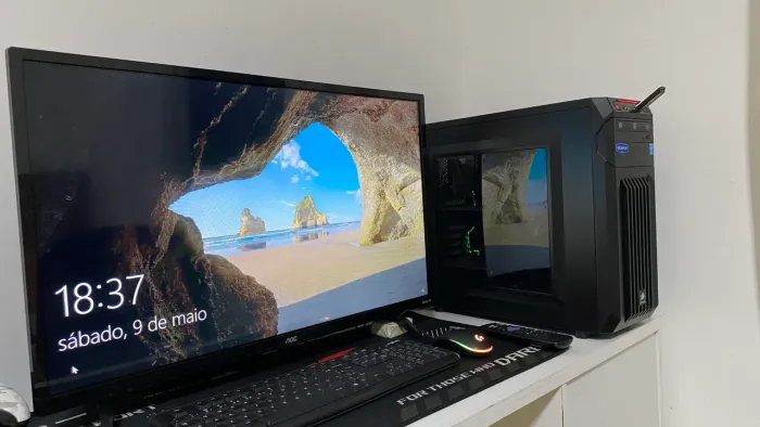 Pc gamer completo i5 + R9 290x + Smart Tv Roku 32