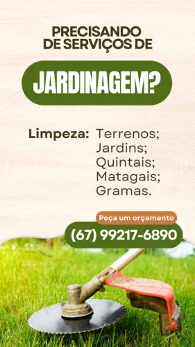 Jardinagem Roçadas em geral 