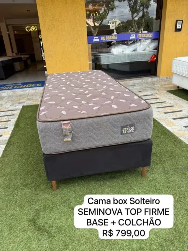 Colchão box SOLTEIRO TOP FIRME SEMINOVA TOP - ENTREGO