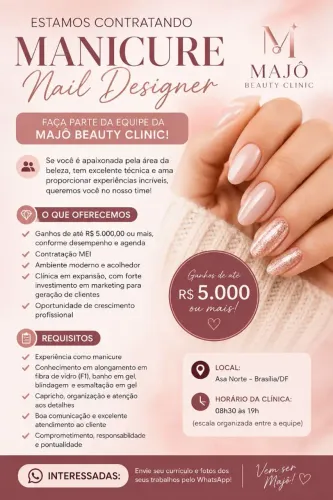 Manicure e Pedicure/ Nail Designer