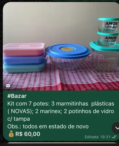 Desapego: vendo utensílios de cozinha 