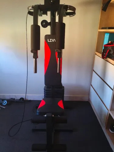 Estação De Musculação 45kg 9 Exercícios Lv-em459 Livvo
