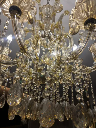 Lustre de Cristal âmbar