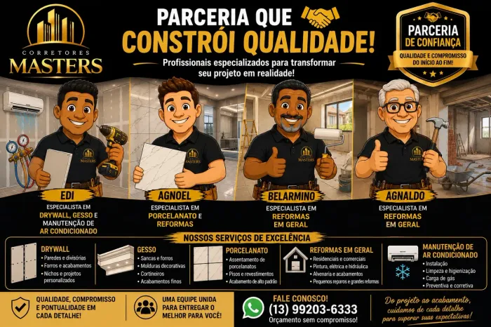 Prestadores de serviços em gerais