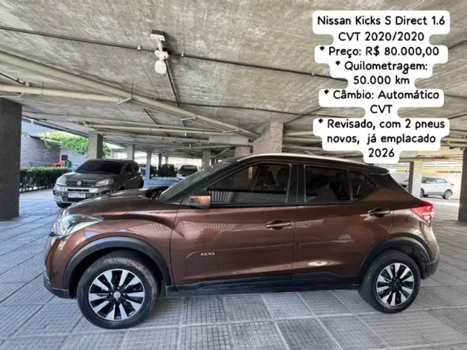 Nissan Kicks S Direct 1.6 16V Flex 5P Aut.(pcd) 2020