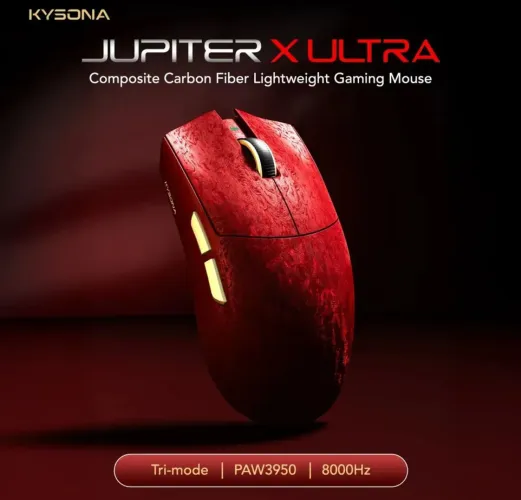 Mouse Wireless Kysona Júpiter x Ultra Paw 3950 - Red