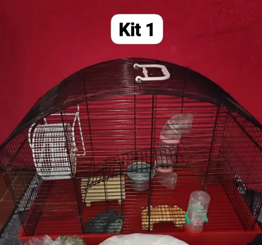 Kit GAIOLA GRANDE ROEDOR COMPLETA