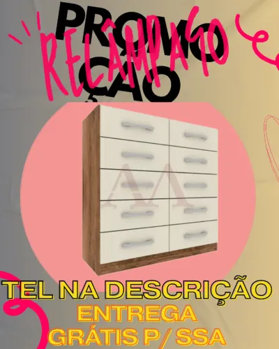 Cômoda 10 Gavetas Entrega Grátis Hoje