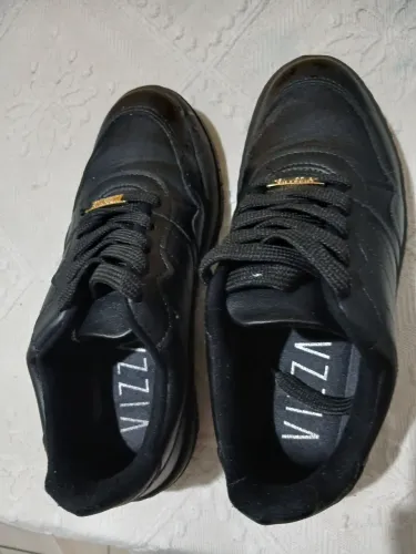 Tenis Vizzano Flatform All Black - Feminino Preto - 36
