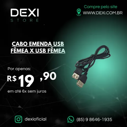 CABO DE EMENDA USB X USB 