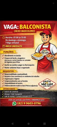 Galeto são Luiz ouro preto 