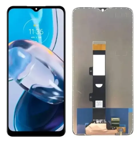 Tela Touch Display Frontal Para Moto E22 Xt2239 + Cola + Pel Cor Preto - Sem Aro