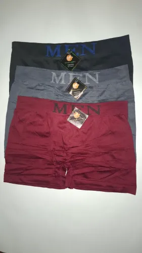 Kit com 3 Cuecas Boxer Men - Básica em Microfibra