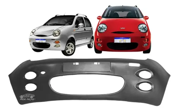 Parachoque Dianteiro Chery Qq 1.0 1.1 16v 2011 A 2015 Novo Preto