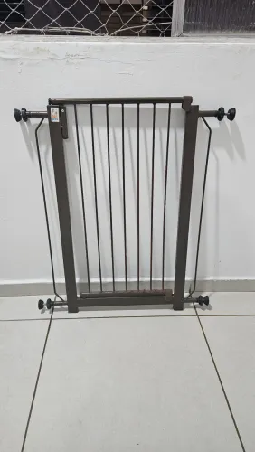 Portão Grade Porta NF Pet Marrom 70cm Cobasi