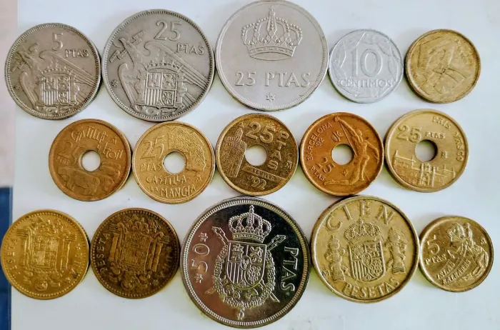 15 moedas da Espanha