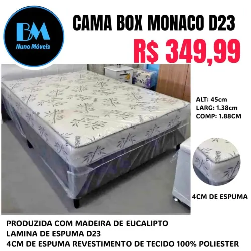 Cama Box casal Mônaco