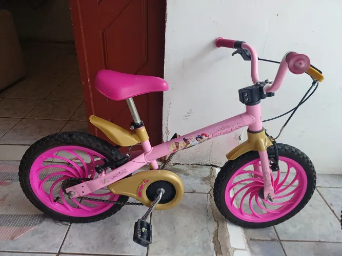 Bicicleta Infantil Nathor Princess - Aro 16 (Ótimo Estado!)