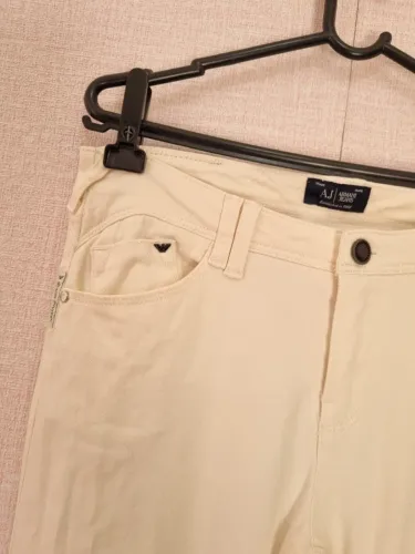 calça skinny armani jeans branca pp