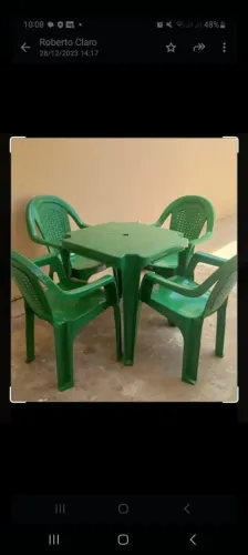 Jogo de cadeiras 4 lugares 