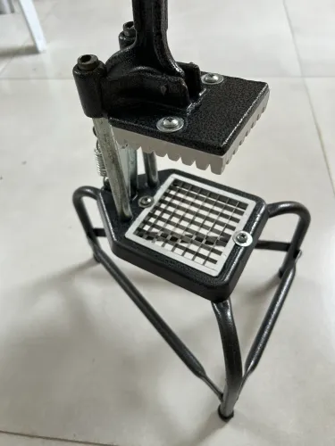 Cortador Picador de Legumes e Frutas Alumínio Preto Inox 10mm