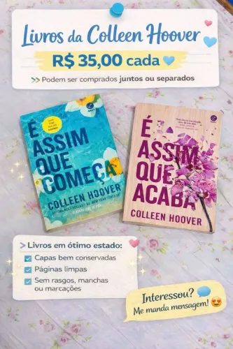 Vendo livros em ótimo estado de conservação. 