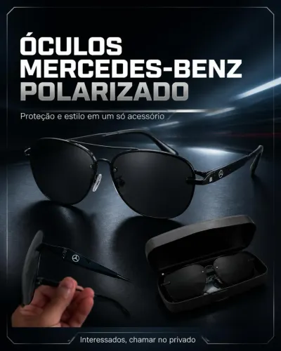 Óculos de sol Mercedes Benz polarizado