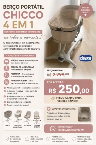 Berço portátil Chicco 4x1