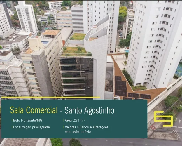 Sala Comercial para alugar no Bairro Santo Agostinho em Belo Horizonte/MG