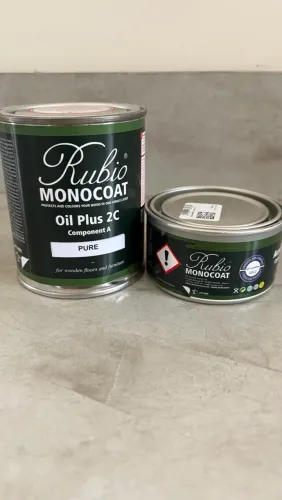 Kit óleo rubio monocoat oil plus 2c puro + acelerador