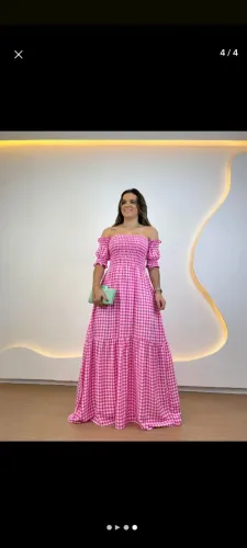 Vestido longo feminino lastex ciganinha tomara que caia